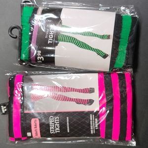 ⭐5 for $10⭐ NWT Striped Costume Tights (2 pair)